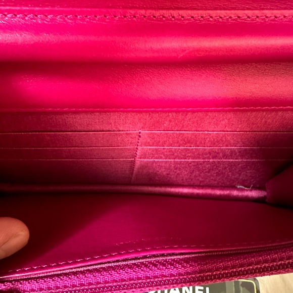 💎✨Authentic✨💎 Chanel  Leboy Wallet on Chain pink caviar leather with  🧿SoLD - Picture 13 of 16